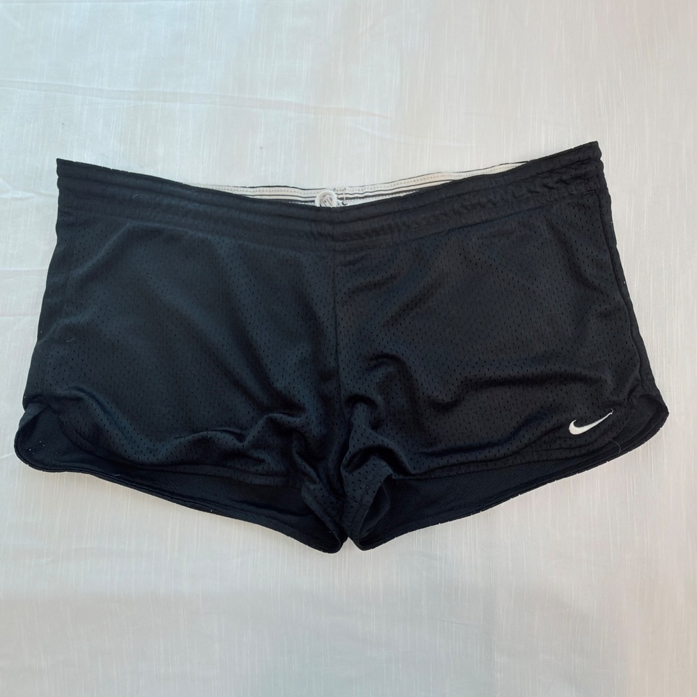 Nike Running Shorts Womens Medium Black Excellent Dri-FIT Mesh Athletic Gym
